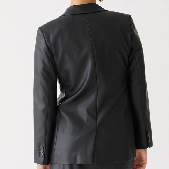 J.Crew Willa blazer in faux leather - Picture 8 of 11